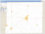 Jay County, IN <br /> Wall Map <br /> Zip Code <br /> Basic Style 2025 Map