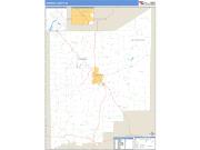 Jennings County, IN <br /> Wall Map <br /> Zip Code <br /> Basic Style 2025 Map