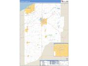 La Porte County, IN <br /> Wall Map <br /> Zip Code <br /> Basic Style 2025 Map