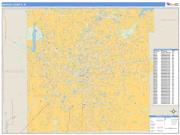 Marion County, IN <br /> Wall Map <br /> Zip Code <br /> Basic Style 2025 Map