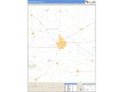 Montgomery County, IN <br /> Wall Map <br /> Zip Code <br /> Basic Style 2025 Map