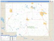 Noble County, IN <br /> Wall Map <br /> Zip Code <br /> Basic Style 2025 Map