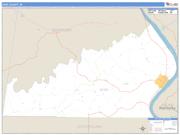Ohio County, IN <br /> Wall Map <br /> Zip Code <br /> Basic Style 2025 Map