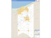 Porter County, IN <br /> Wall Map <br /> Zip Code <br /> Basic Style 2025 Map