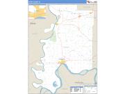 Posey County, IN <br /> Wall Map <br /> Zip Code <br /> Basic Style 2025 Map