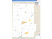 Putnam County, IN <br /> Wall Map <br /> Zip Code <br /> Basic Style 2025 Map