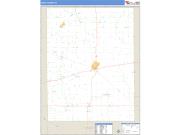 Rush County, IN <br /> Wall Map <br /> Zip Code <br /> Basic Style 2025 Map