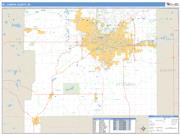 St. Joseph County, IN <br /> Wall Map <br /> Zip Code <br /> Basic Style 2025 Map