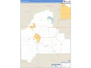 Scott County, IN <br /> Wall Map <br /> Zip Code <br /> Basic Style 2025 Map