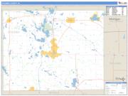 Steuben County, IN <br /> Wall Map <br /> Zip Code <br /> Basic Style 2025 Map