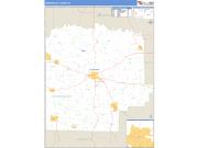 Washington County, IN <br /> Wall Map <br /> Zip Code <br /> Basic Style 2025 Map