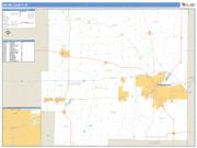 Wayne County, IN <br /> Wall Map <br /> Zip Code <br /> Basic Style 2025 Map