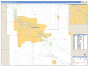 Black Hawk County, IA <br /> Wall Map <br /> Zip Code <br /> Basic Style 2025 Map