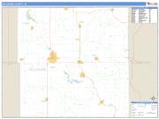 Delaware County, IA <br /> Wall Map <br /> Zip Code <br /> Basic Style 2025 Map