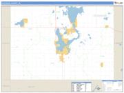 Dickinson County, IA <br /> Wall Map <br /> Zip Code <br /> Basic Style 2025 Map
