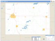 Emmet County, IA <br /> Wall Map <br /> Zip Code <br /> Basic Style 2025 Map