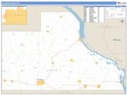 Jackson County, IA <br /> Wall Map <br /> Zip Code <br /> Basic Style 2025 Map