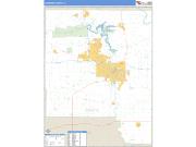 Johnson County, IA <br /> Wall Map <br /> Zip Code <br /> Basic Style 2025 Map