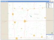 Keokuk County, IA <br /> Wall Map <br /> Zip Code <br /> Basic Style 2025 Map