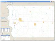 Mills County, IA <br /> Wall Map <br /> Zip Code <br /> Basic Style 2025 Map