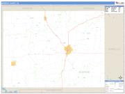 Monroe County, IA <br /> Wall Map <br /> Zip Code <br /> Basic Style 2025 Map