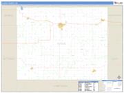 Cloud County, KS <br /> Wall Map <br /> Zip Code <br /> Basic Style 2025 Map