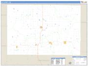 Elk County, KS <br /> Wall Map <br /> Zip Code <br /> Basic Style 2025 Map