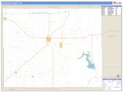 Ellsworth County, KS <br /> Wall Map <br /> Zip Code <br /> Basic Style 2025 Map