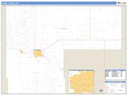 Finney County, KS <br /> Wall Map <br /> Zip Code <br /> Basic Style 2025 Map