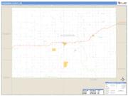 Hodgeman County, KS <br /> Wall Map <br /> Zip Code <br /> Basic Style 2025 Map