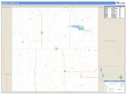 Jewell County, KS <br /> Wall Map <br /> Zip Code <br /> Basic Style 2025 Map