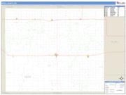 Ness County, KS <br /> Wall Map <br /> Zip Code <br /> Basic Style 2025 Map
