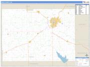 Reno County, KS <br /> Wall Map <br /> Zip Code <br /> Basic Style 2025 Map