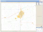 Saline County, KS <br /> Wall Map <br /> Zip Code <br /> Basic Style 2025 Map