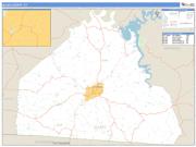 Allen County, KY <br /> Wall Map <br /> Zip Code <br /> Basic Style 2025 Map