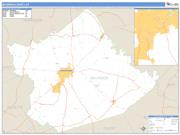 Bourbon County, KY <br /> Wall Map <br /> Zip Code <br /> Basic Style 2025 Map