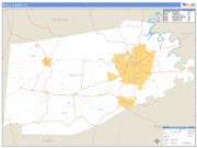 Boyle County, KY <br /> Wall Map <br /> Zip Code <br /> Basic Style 2025 Map