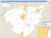 Bullitt County, KY <br /> Wall Map <br /> Zip Code <br /> Basic Style 2025 Map