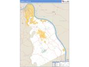 Campbell County, KY <br /> Wall Map <br /> Zip Code <br /> Basic Style 2025 Map