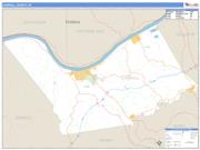 Carroll County, KY <br /> Wall Map <br /> Zip Code <br /> Basic Style 2025 Map