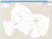 Carter County, KY <br /> Wall Map <br /> Zip Code <br /> Basic Style 2025 Map
