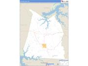 Clinton County, KY <br /> Wall Map <br /> Zip Code <br /> Basic Style 2025 Map