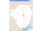 Cumberland County, KY <br /> Wall Map <br /> Zip Code <br /> Basic Style 2025 Map