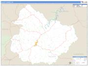 Elliott County, KY <br /> Wall Map <br /> Zip Code <br /> Basic Style 2025 Map