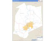Franklin County, KY <br /> Wall Map <br /> Zip Code <br /> Basic Style 2025 Map
