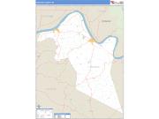 Hancock County, KY <br /> Wall Map <br /> Zip Code <br /> Basic Style 2025 Map