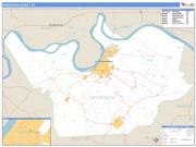 Henderson County, KY <br /> Wall Map <br /> Zip Code <br /> Basic Style 2025 Map