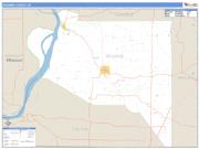 Hickman County, KY <br /> Wall Map <br /> Zip Code <br /> Basic Style 2025 Map