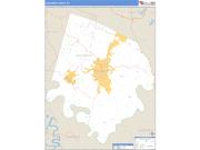 Jessamine County, KY <br /> Wall Map <br /> Zip Code <br /> Basic Style 2025 Map