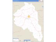 Magoffin County, KY <br /> Wall Map <br /> Zip Code <br /> Basic Style 2025 Map